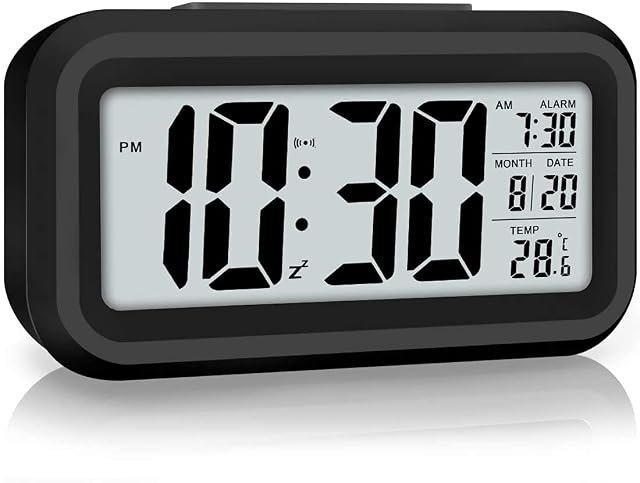 Orologio digitale da scrivania a LED silenzioso Lesipee