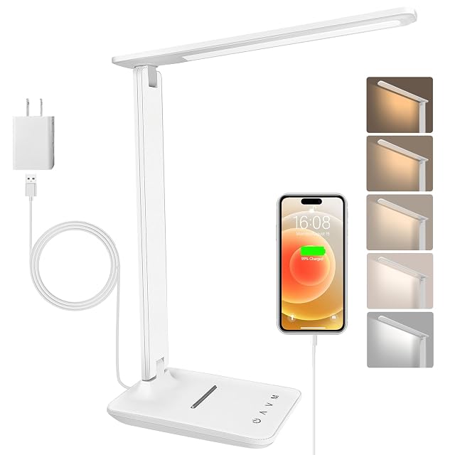 Lampada da scrivania a LED Jumoking con pannello di controllo touch